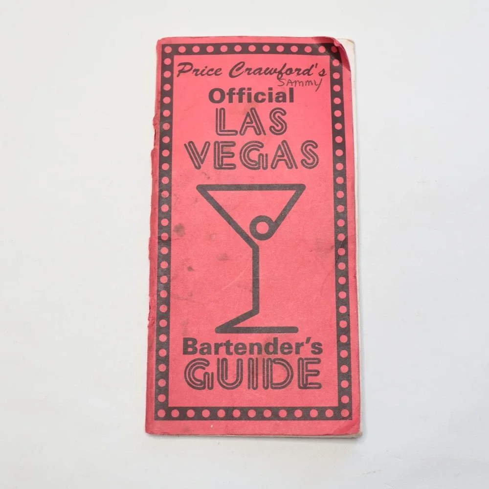 Price Crawford's Official Las Vegas Bartender's Guide 1999 Vintage Cocktail Book